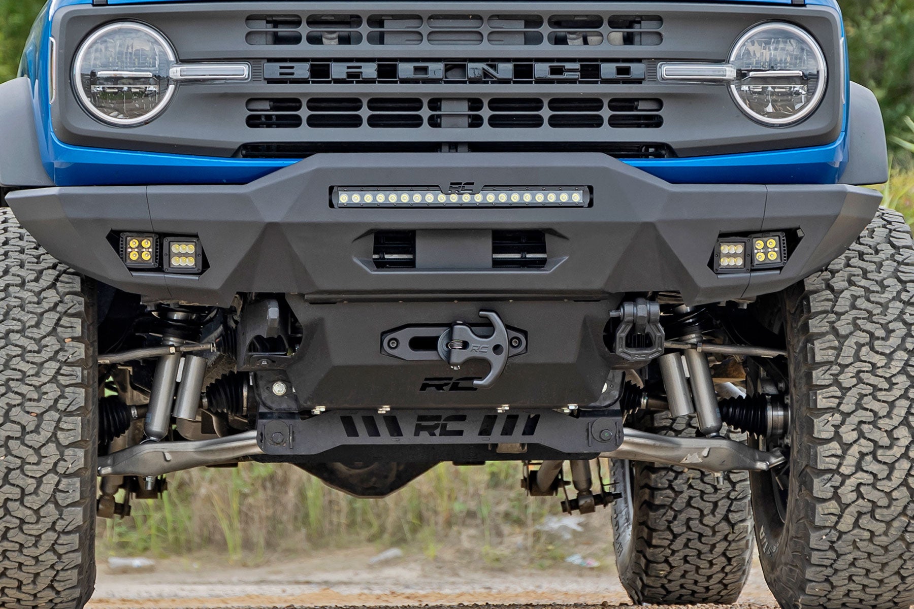 Rough Country | Winch Mount Plate | Hidden Winch Mount All Models Ford Bronco 4WD 21-Up Rough Country | 51065
