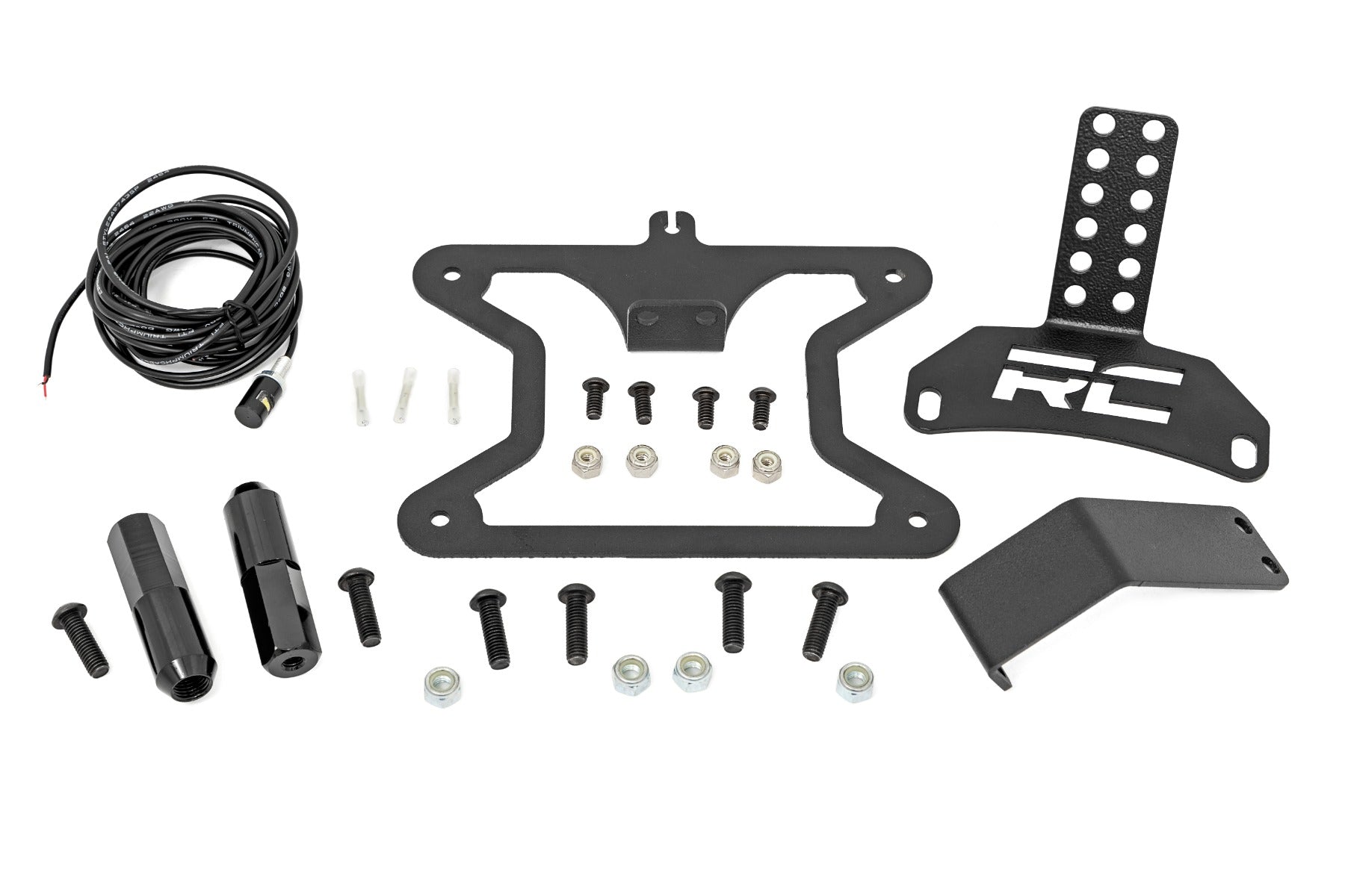 Rough Country | License Plate Bracket | License Plate Relocation Bracket Ford Bronco 4WD 21-Up Rough Country | 51082