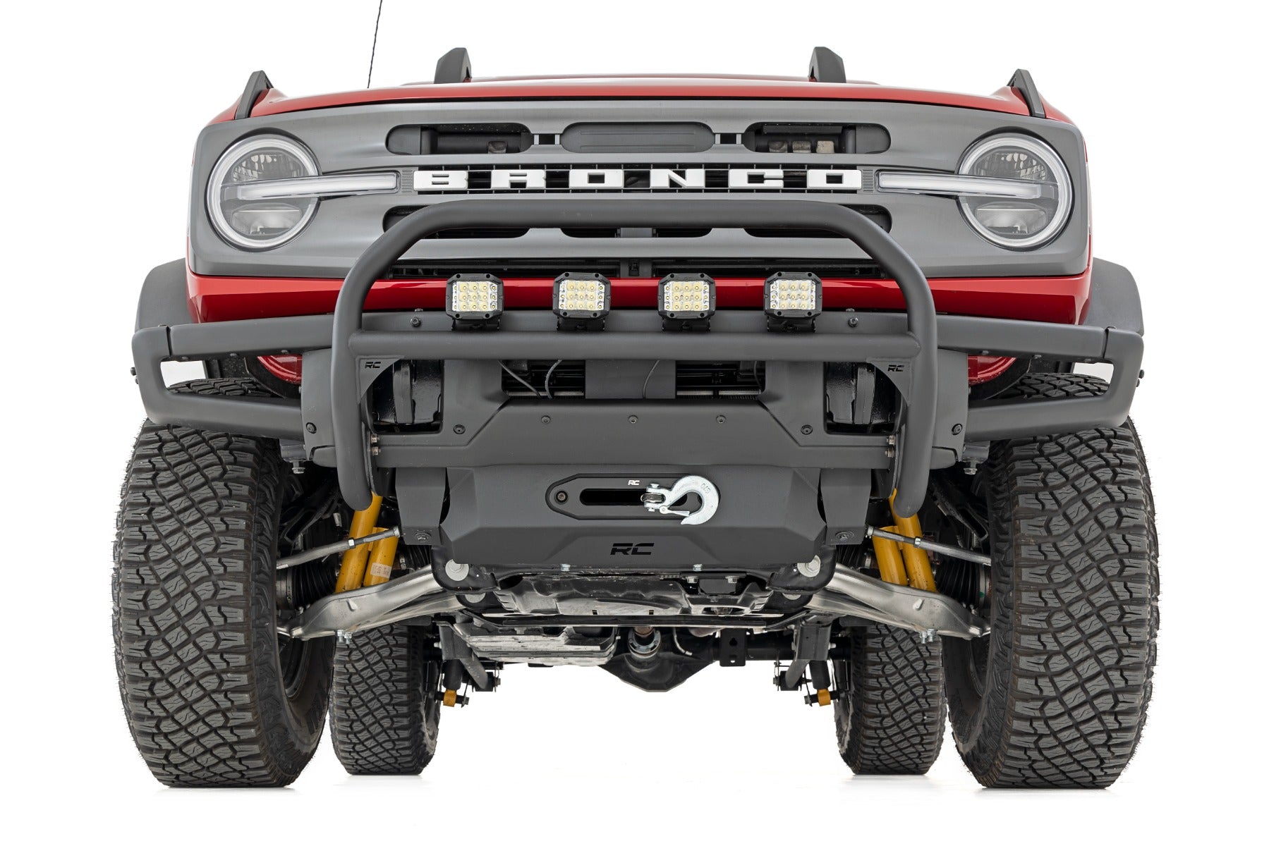 Rough Country | Bumper Bull Bar | Nudge Bar OE Modular Steel Ford Bronco 4WD 21-Up Rough Country | 51100