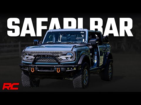 Rough Country | Bumper Bull Bar | Safari Bar OE Modular Steel Ford Bronco 4WD 21-Up Rough Country | 51110