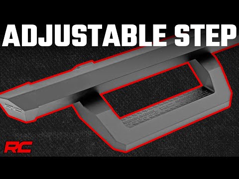 Rough Country | Side Steps | SR2 Adjustable Aluminum Steps Crew Cab 15-22 Ford F-150/17-22 Super Duty Rough Country | 52001
