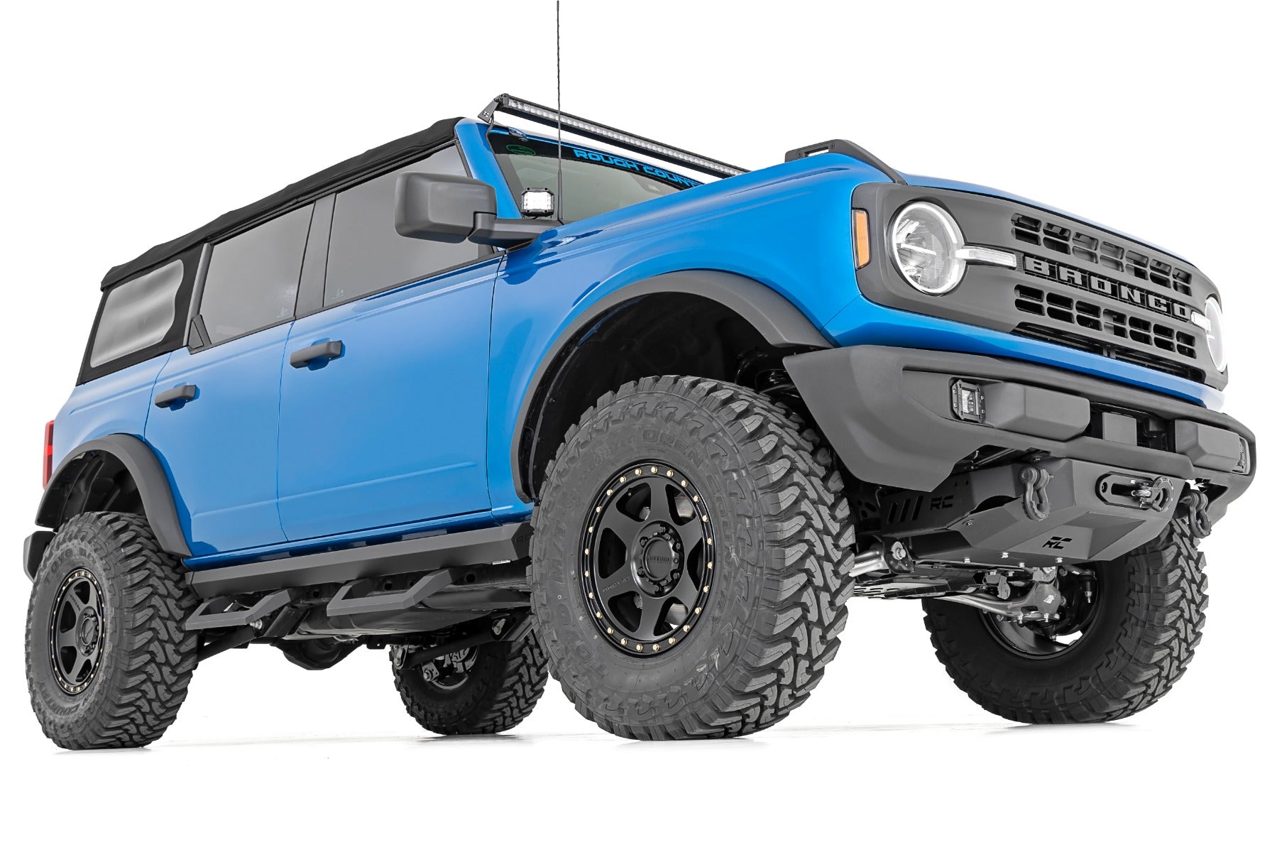 Rough Country | Side Steps | SR2 Adjustable Aluminum Step 21-Up Ford Bronco 4WD Rough Country | 52003