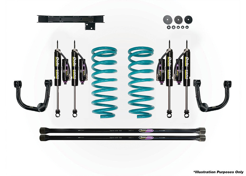 DOBINSONS | 2.5-3.0" MRR 3-Way Adjustable Lift Kit for Toyota Land Cruiser 100 Series / Lexus LX470 1998-2007 | DSSKITMRA75
