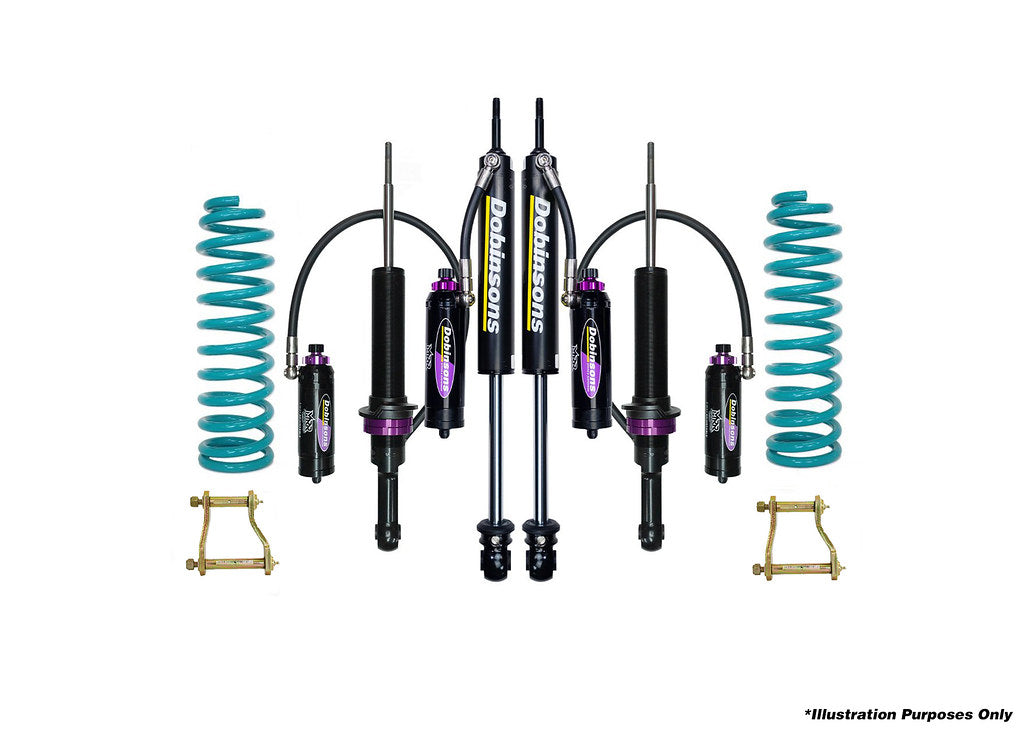 DOBINSONS | 1-3" MRR 3-Way Adjustable Suspension Kit for Nissan NISSAN Frontier D41 2022 ON Extended Rear Shackles | DSSKITMRAD41ERS