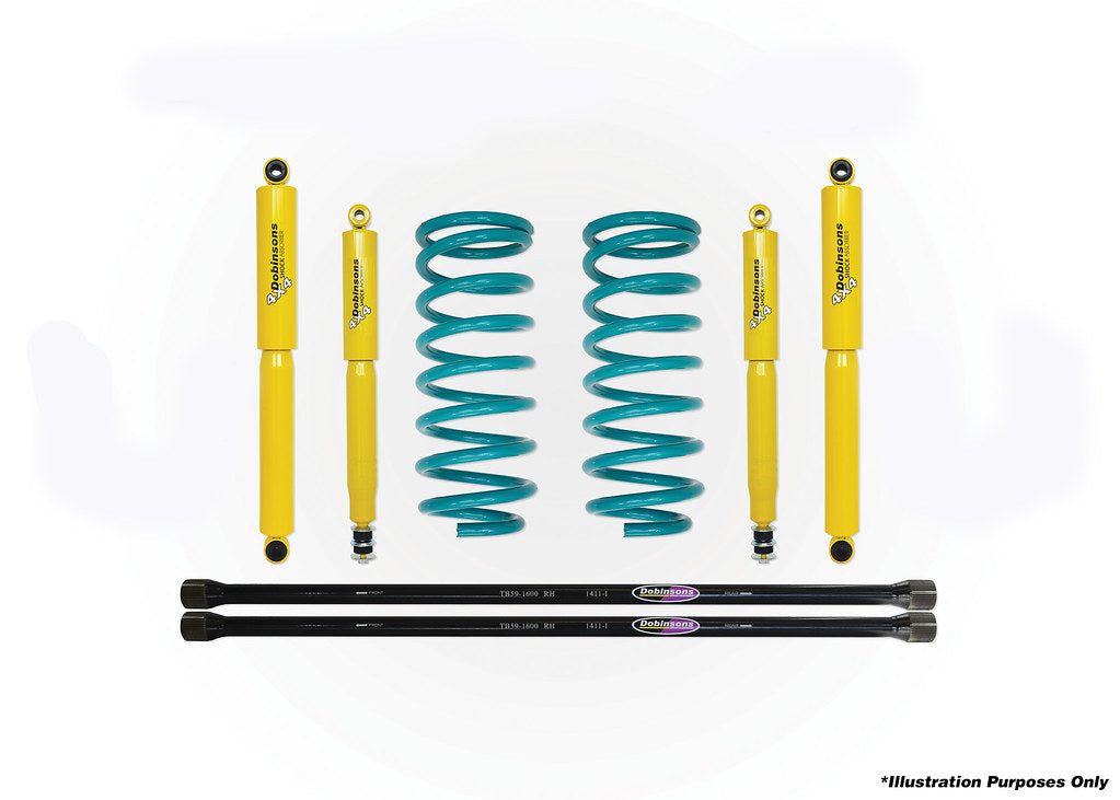 DOBINSONS | 1.5-2.0" Full Suspension Kit for Toyota 4Runner 2nd Generation | LN130, RN130, YN130, VZN130 (V6) 11/1989 to 1997 | DSSKIT89
