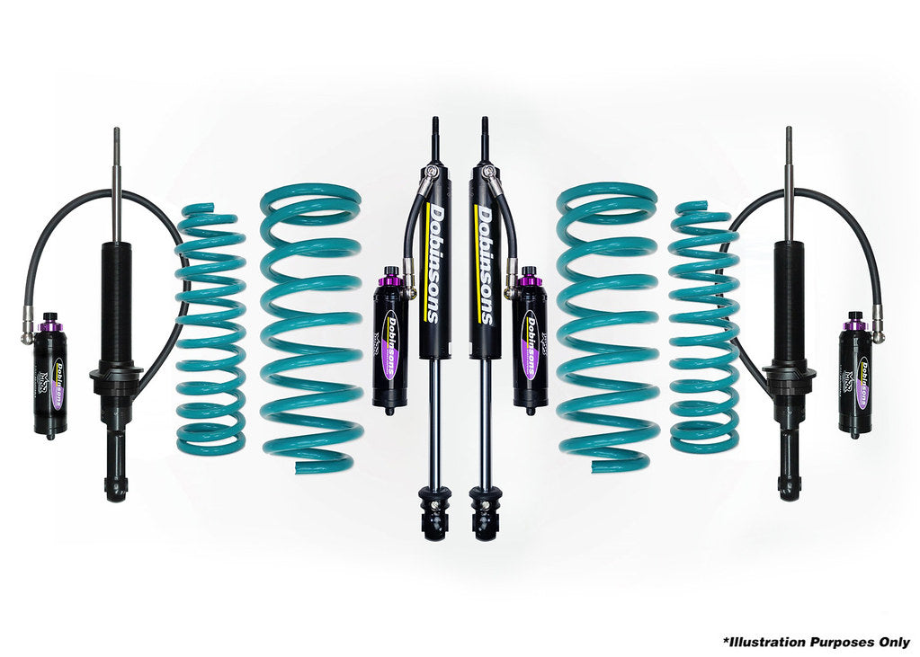 DOBINSONS | 1.5-2" MRR 3-Way Adjustable Lift Kit for Landcruiser Prado 90 Series 2Door | 1996 to 2003 | DSSKITMRA003