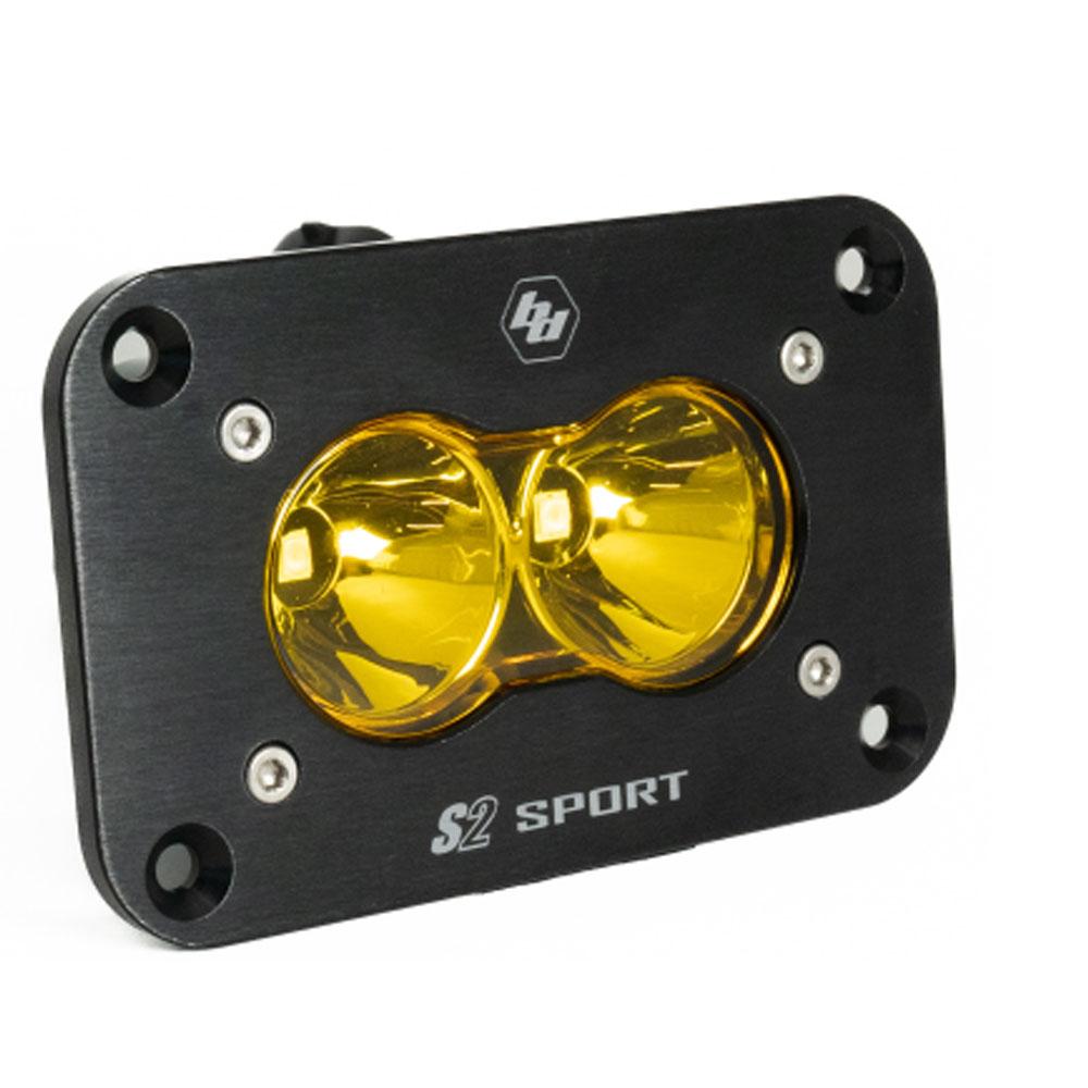Baja Designs | Work Lights | LED Work Light Baja Amber Lens Spot Pattern Flush Mount Each S2 Sport Baja Designs | 541011