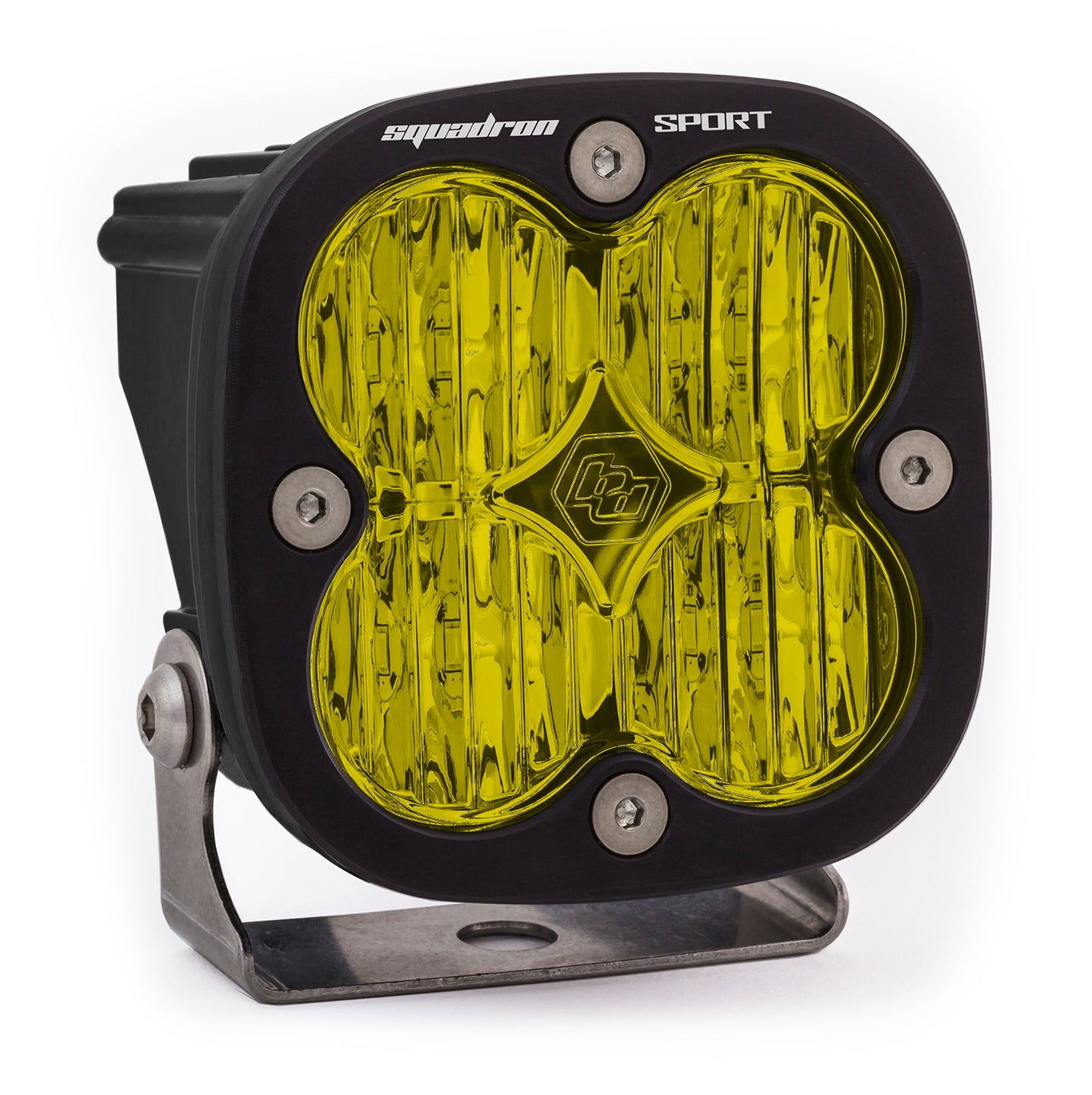 Baja Designs | LED Light Pods | LED Light Pod Wide Cornering Pattern Amber Black Squadron Sport Baja Designs | 550015