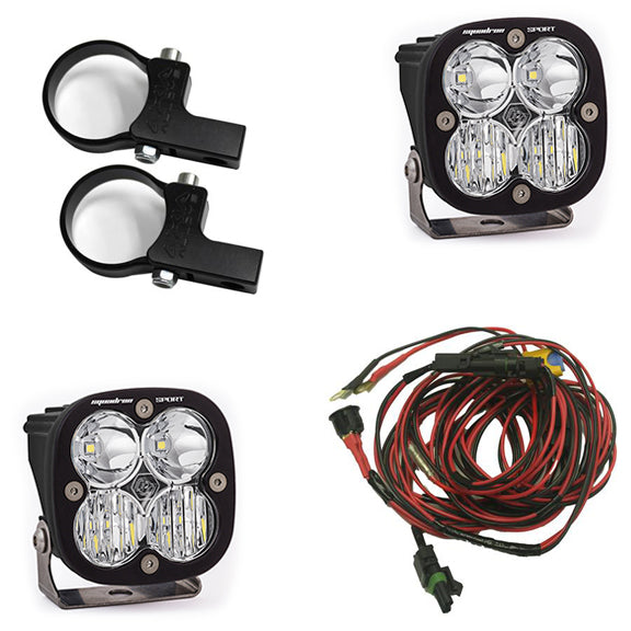 Baja Designs | LED Light Pods | Polaris LED Light Pods 1.75 Inch Harness Horizontal Mounts Kit Squadron Sport Baja Designs | 557104