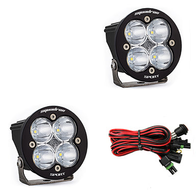 Baja Designs | LED Light Pods | LED Light Pods Clear Lens Spot Pair Squadron R Sport Baja Designs | 587801
