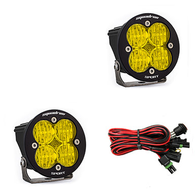 Baja Designs | LED Light Pods | LED Light Pods Baja Amber Lens Wide Cornering Pair Squadron R Sport Baja Designs | 587815