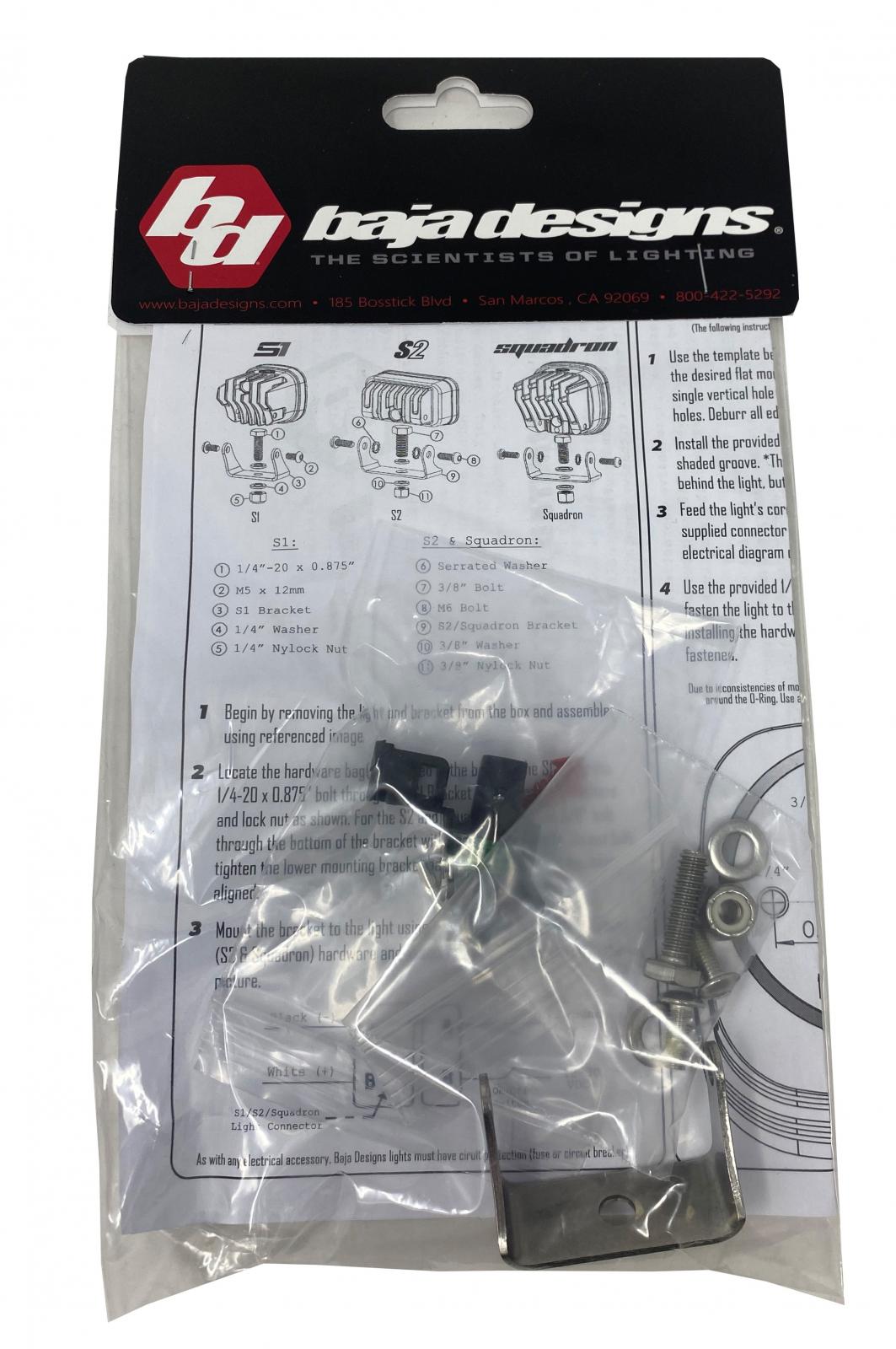 Baja Designs | LED Light Kit | Parts Bag S1 Single Baja Designs | 660309