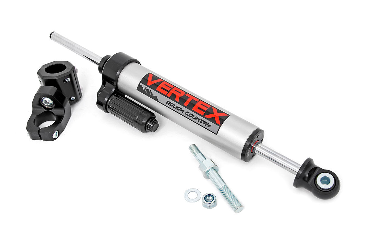 Rough Country | Steering Stabilizer | Vertex Steering Stabilizer Pass-Through 07-18 Jeep Wrangler JK Rough Country | 680900