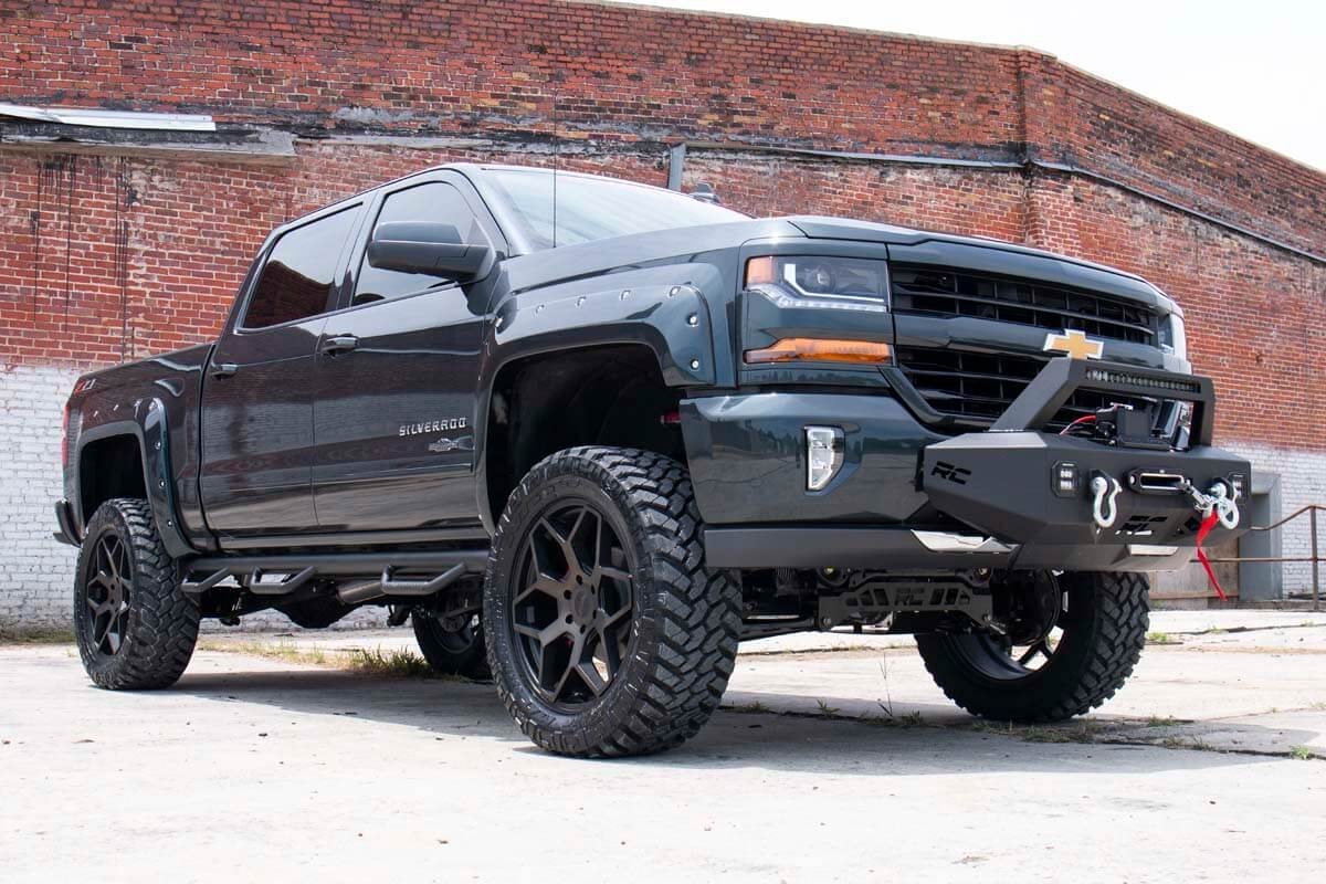 Rough Country | Shock Absorber | Front Adjustable Vertex Coilovers 07-18 Silverado/Sierra 1500 for 6.25-7.5 Inch Lifts Rough Country | 689001