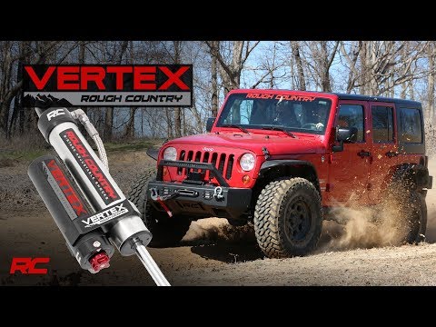 Rough Country | Shock Absorber | Vertex 2.5 Adjustable Rear Shocks 6 Inch 20-Up Jeep Gladiator JT/18-22 Wrangler JL Rough Country | 699024