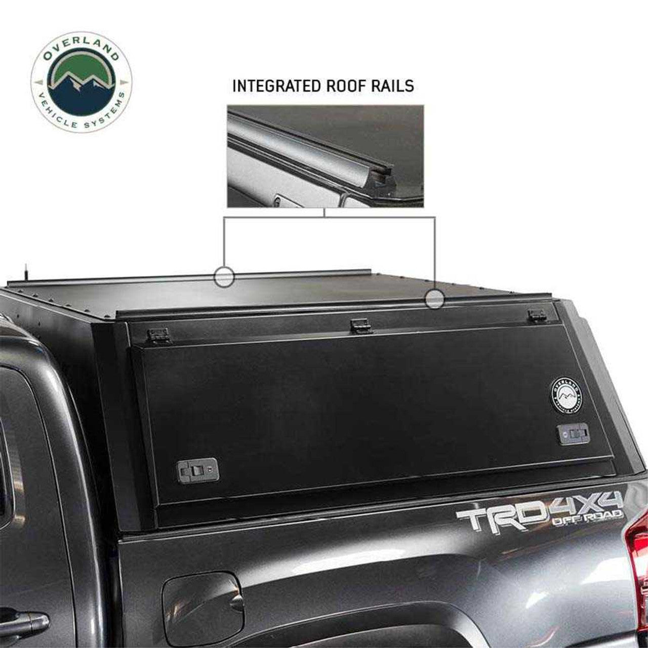 OVS | Truck Bed Caps | Expedition Truck Cap W/Full Wing Doors, Front and Rear Windows and 3rd Brake Light 19-24 Ram 1500 5.7 Foot Bed Overland Vehicle Systems | 70100007