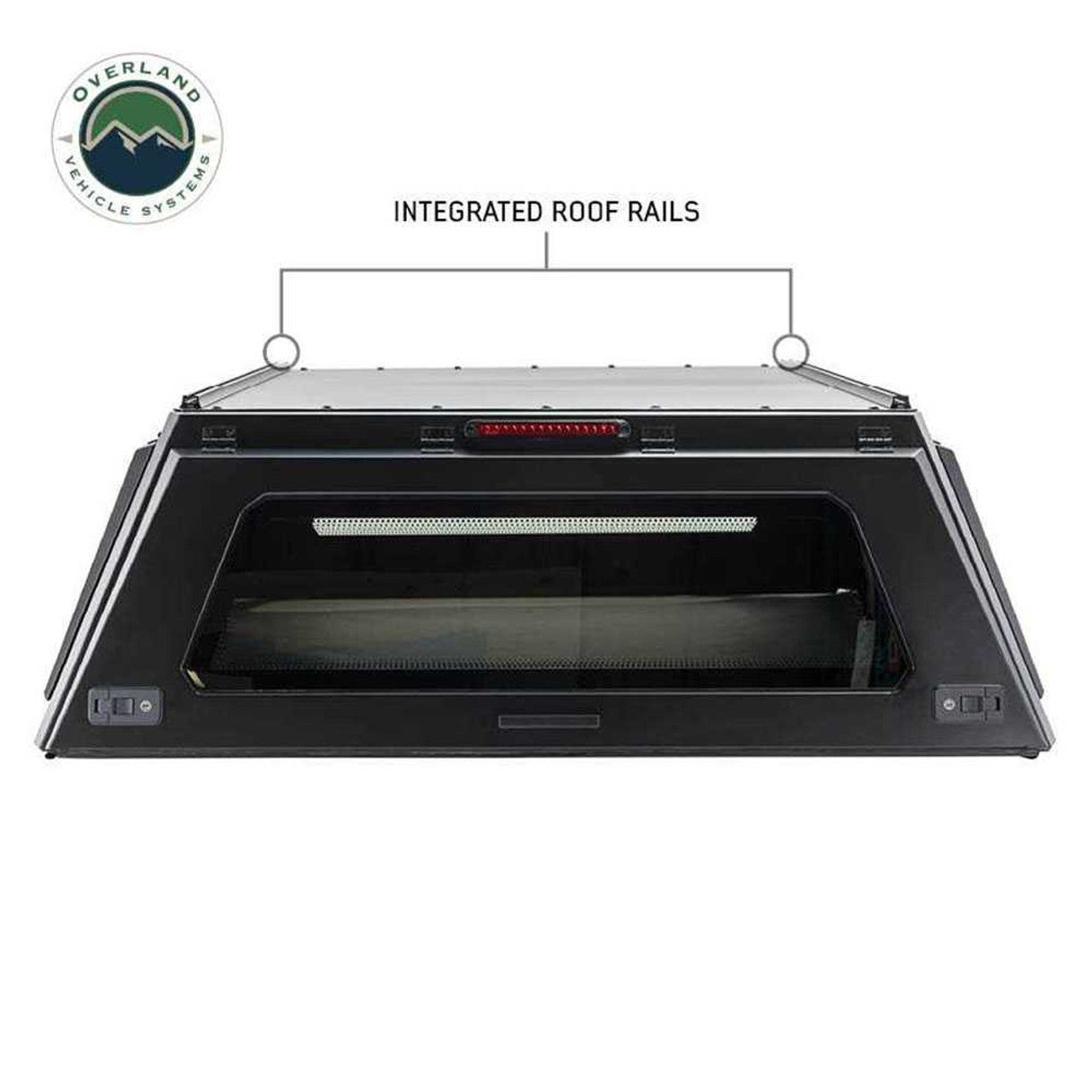 OVS | Truck Bed Caps | Expedition Truck Cap W/Full Wing Doors, Front and Rear Windows and 3rd Brake Light 17-22 Ford F250/350 6.8 Foot Bed Overland Vehicle Systems | 70100020