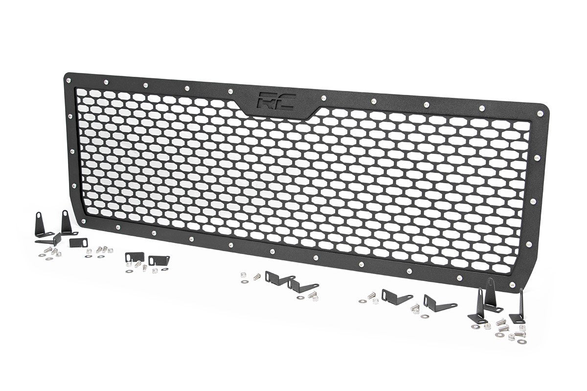Rough Country | Grilles|Body & Frame|Exterior Parts & Car Care | Sierra Mesh Grille 14-15 1500 Sierra Black Powdercoat Stainless Steel Hardware Rough Country | 70188