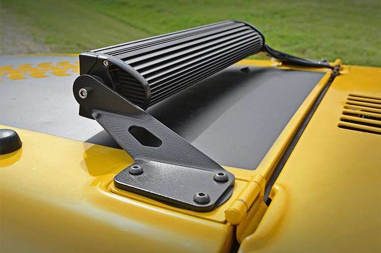 Rough Country | LED Light Bars | Jeep 20 Inch LED Light Bar Hood Mounts 97-06 Wrangler TJ Rough Country | 70210