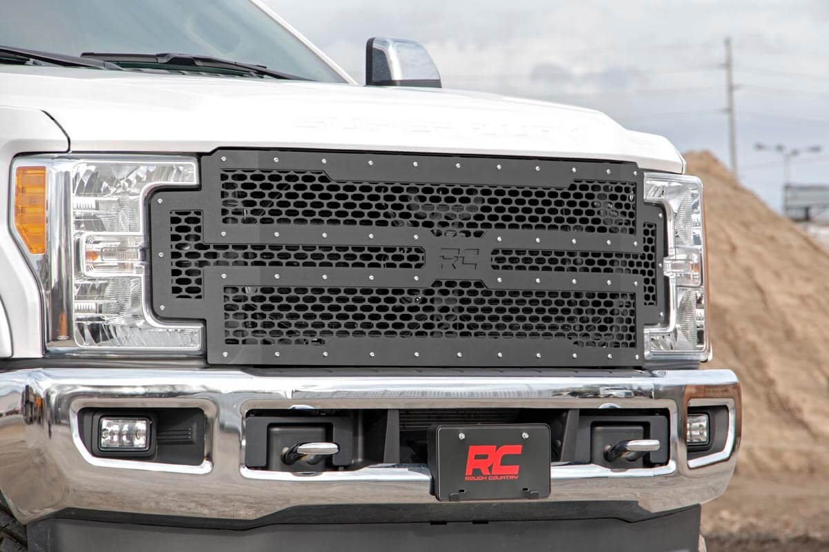 Rough Country | Grilles | Ford Mesh Grille 17-19 Super Duty Rough Country | 70213