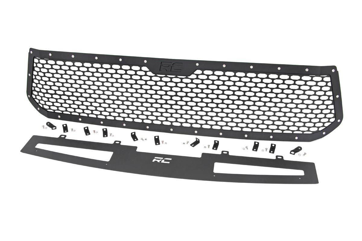 Rough Country | Grilles | Tundra Mesh Grille 14-17 Tundra Corrosion Resistant Black Powdercoat Stainless Steel Hardware Rough Country | 70222