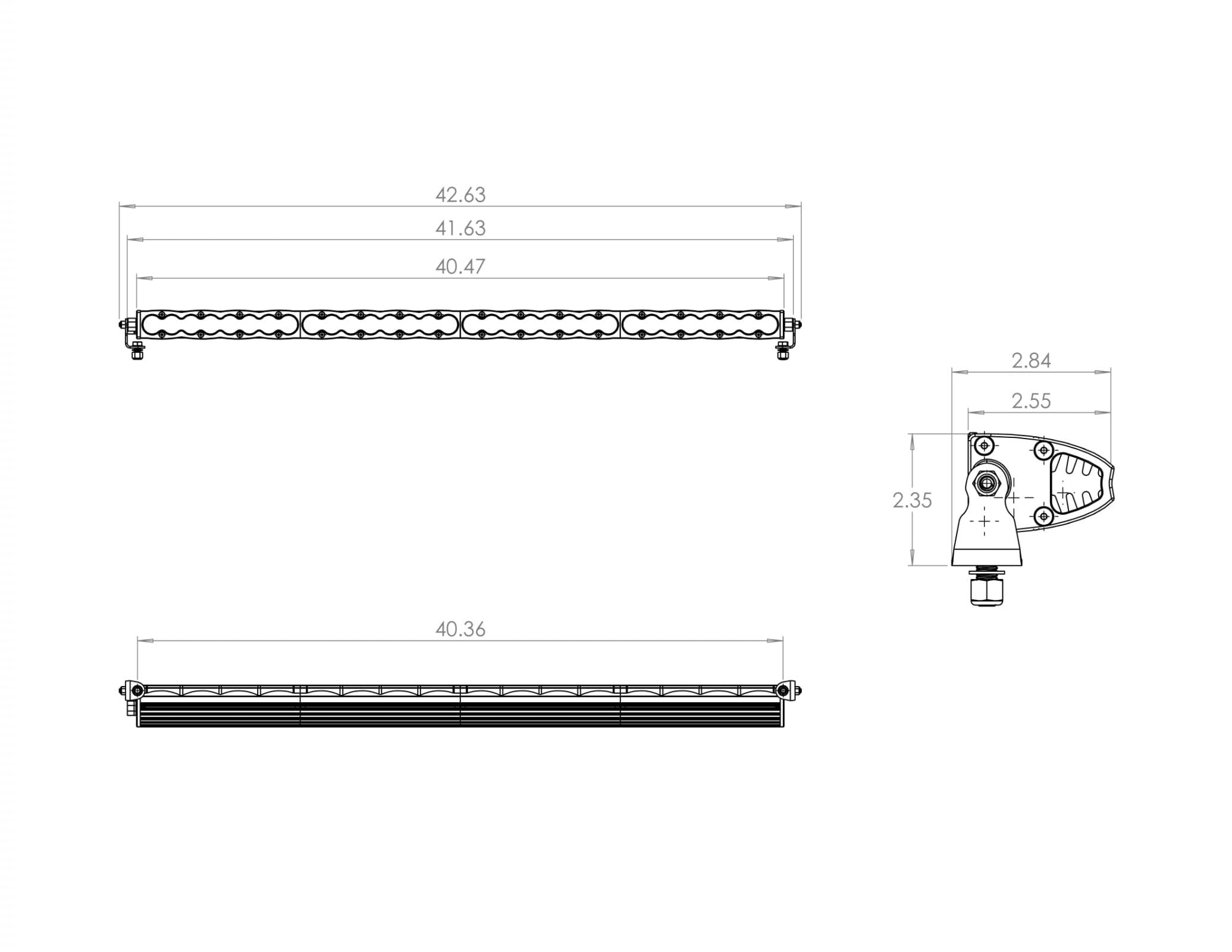 Baja Designs | LED Light Bars | 40 Inch LED Light Bar Driving Combo Pattern S8 Series Baja Designs | 704003