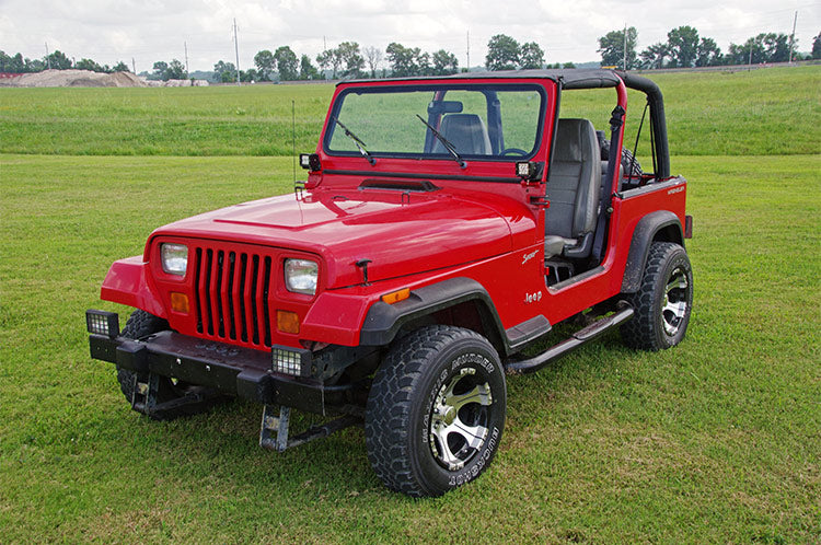 Rough Country | Mounting Brackets(Lighting) | Jeep Lower Windshield Light Mounts 87-95 YJ Wrangler Rough Country | 70510