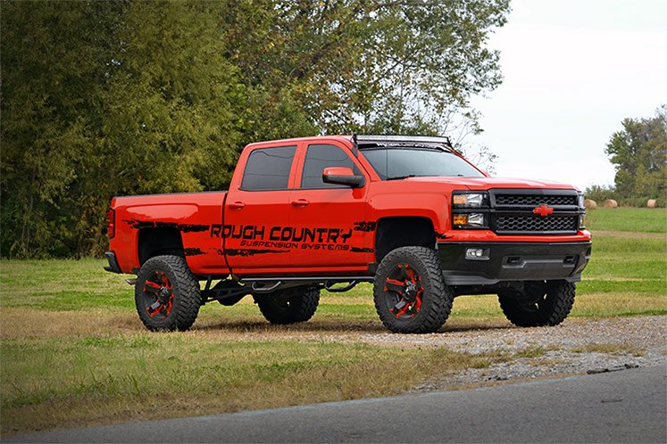 Rough Country | LED Light Bars | 54 Inch Curved LED Light Bar Upper Windshield Mounts 14-18 Silverado/Sierra 1500 Rough Country | 70514