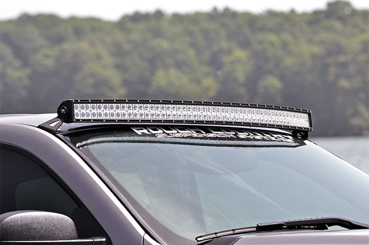 Rough Country | LED Light Bars | 54 Inch Curved LED Light Bar Upper Windshield Mounts 07-13 PU/SUV Rough Country | 70519