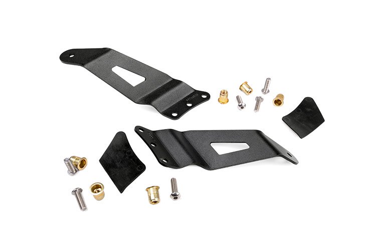 Rough Country | LED Light Bars | Upper Windshield 50 Inch Curved Light Bar Mounts Silverado/Sierra Rough Country | 70521