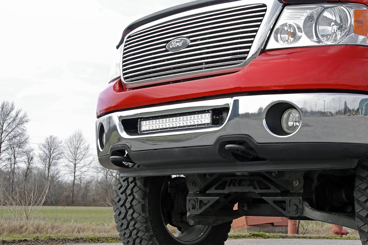 Rough Country | LED Light Bars | Ford 20 Inch LED Light Bar Hidden Bumper Mounts 06-08 F-150 Rough Country | 70527