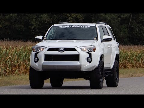 Rough Country | LED Light Pods | Toyota 4Runner 2 Inch LED Lower Windshield Ditch Kit Black Series w/Amber DRL For 14-Pres 4Runner Rough Country | 70798