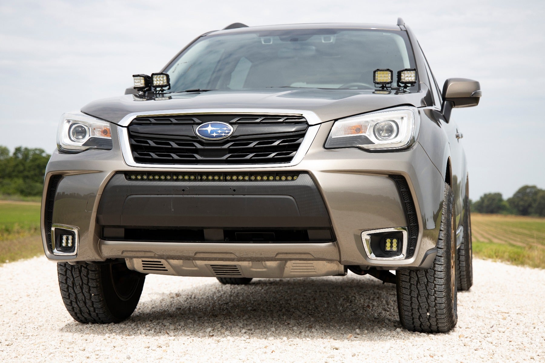Rough Country | Front Bumpers | Subaru 30 Inch LED Bumper Kit (14-18 Forester Chrome Series) Rough Country | 70864