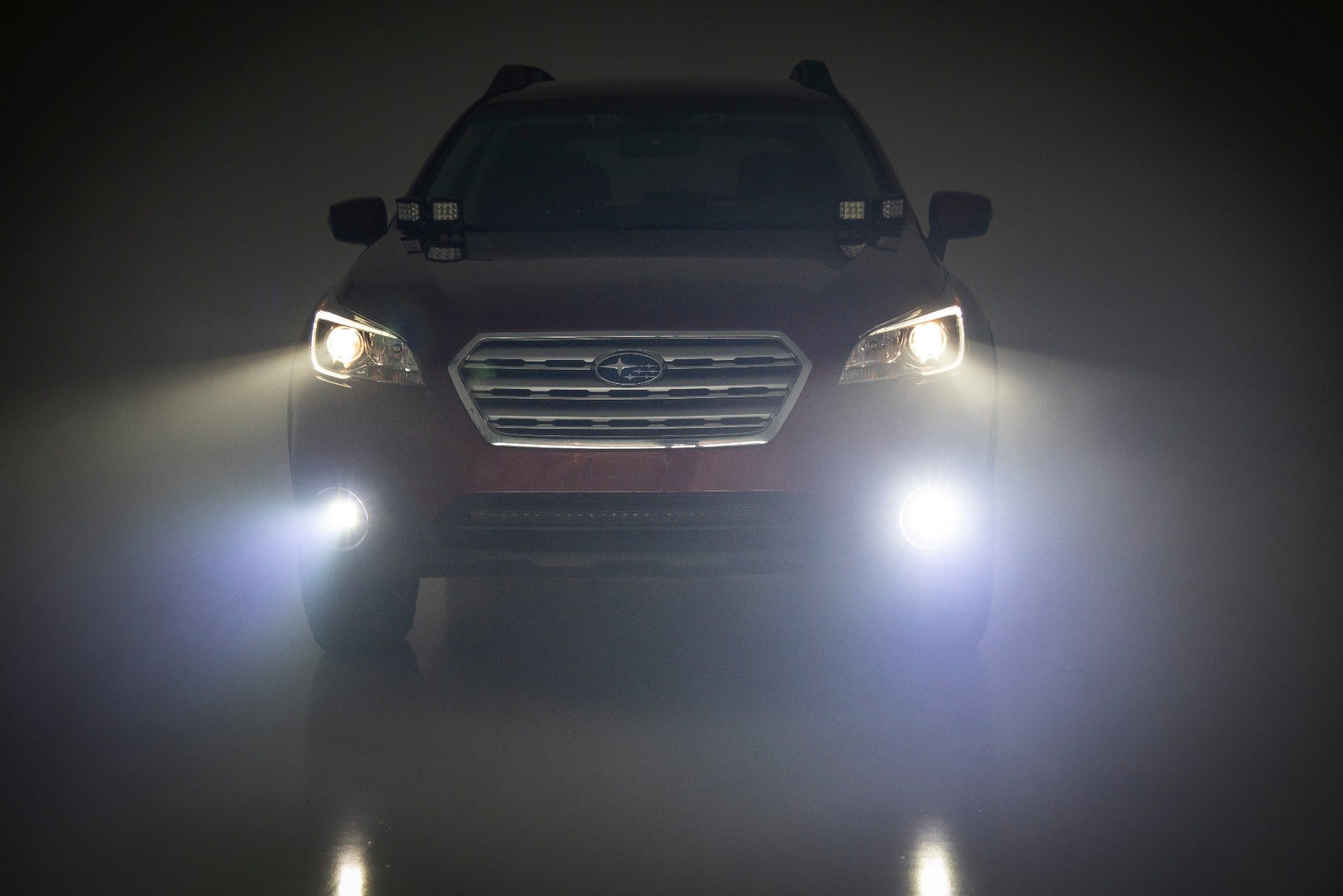 Rough Country | Fog Lights | Subaru Led Fog Light Kit Black Series w/Amber DRL For 15-19 Outback Rough Country | 70892