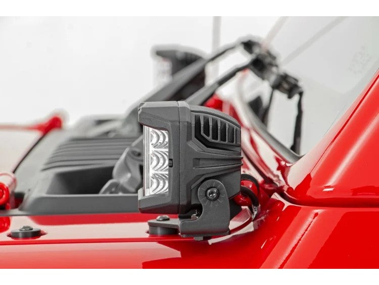 Rough Country | LED Light Pods | 3 Inch Wide Angle OSRAM LED Lights Pair Rough Country | 70904