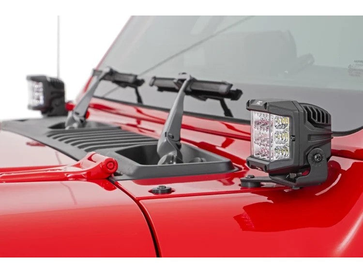 Rough Country | LED Light Pods | 3 Inch Wide Angle OSRAM LED Lights Pair Rough Country | 70904