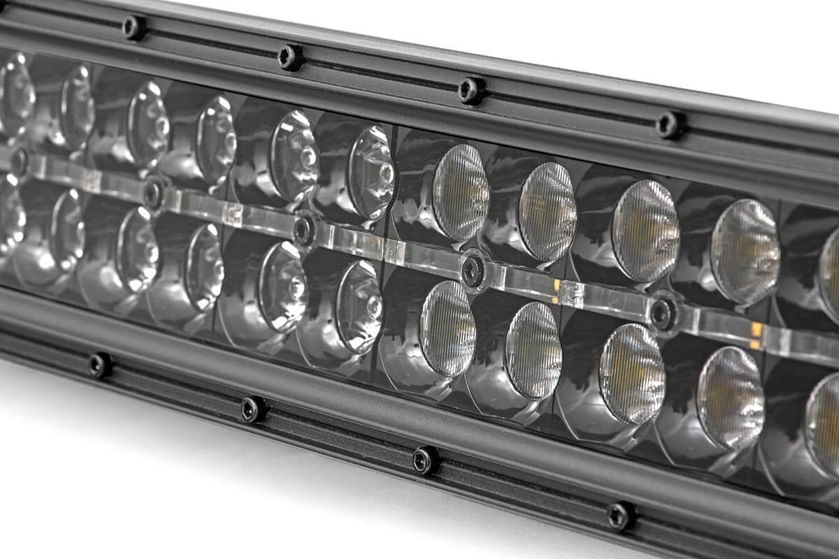 Rough Country | LED Light Bars | 12 Inch CREE LED Light Bar Dual Row Black Series w/Cool White DRL Rough Country | 70912BD