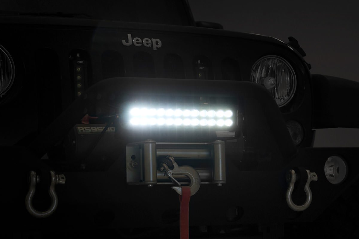 Rough Country | LED Light Bars | 12 Inch CREE LED Light Bar Dual Row Black Series Rough Country | 70912BL