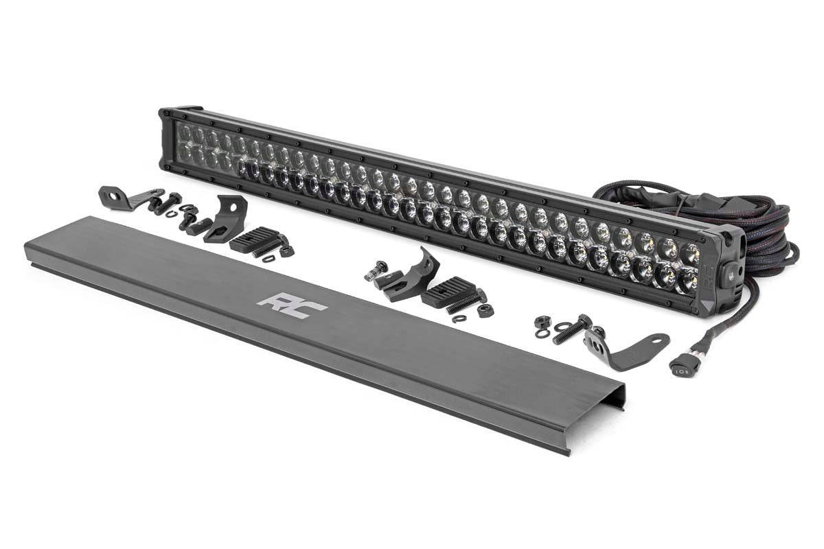 30 Inch CREE LED Light Bar Black Series w/Cool White DRL Rough Country