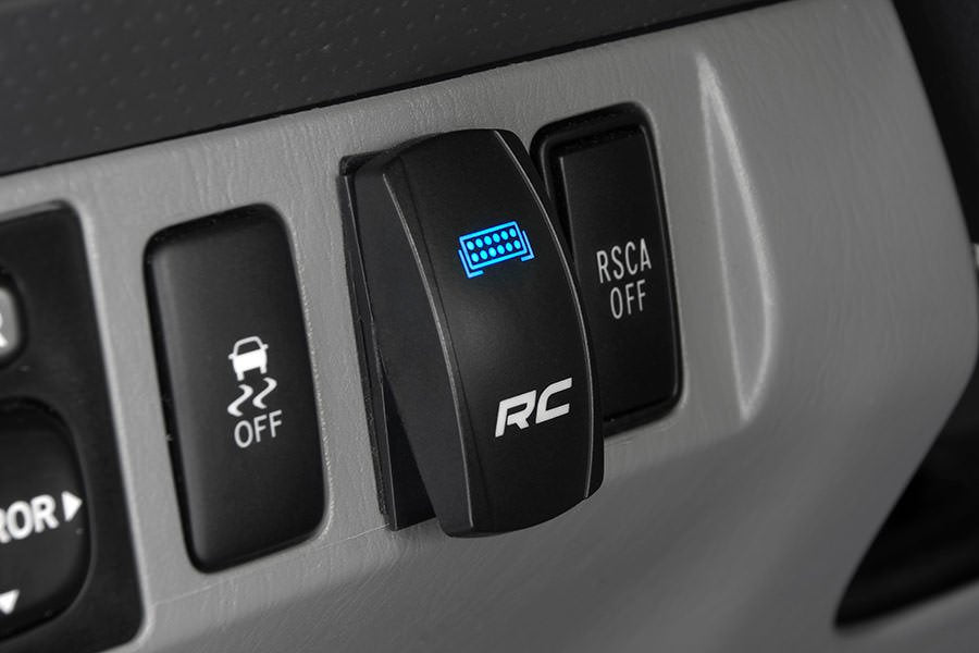 Rough Country | Rocker Switch | LED Backlit Rocker Switch RC Logo Blue Rough Country | 709SW
