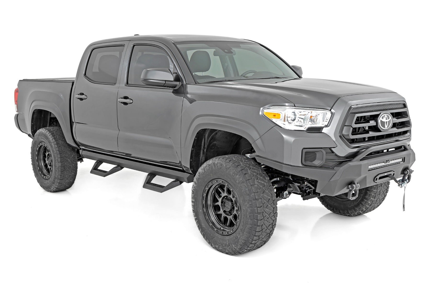 Rough Country | Side Steps | SRX2 Adjustable Aluminum Step Double Cab 05-22 Toyota Tacoma 2WD/4WD Rough Country | 71000A