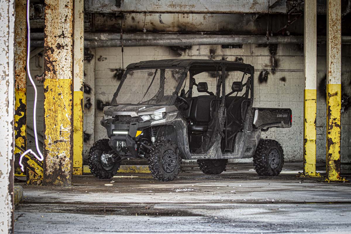 Rough Country | LED Light Bars|Exterior Lighting|Lighting | Can-Am Defender 12 Inch Dual Row Bumper LED Kit For 16-19 Defender Rough Country | 71004