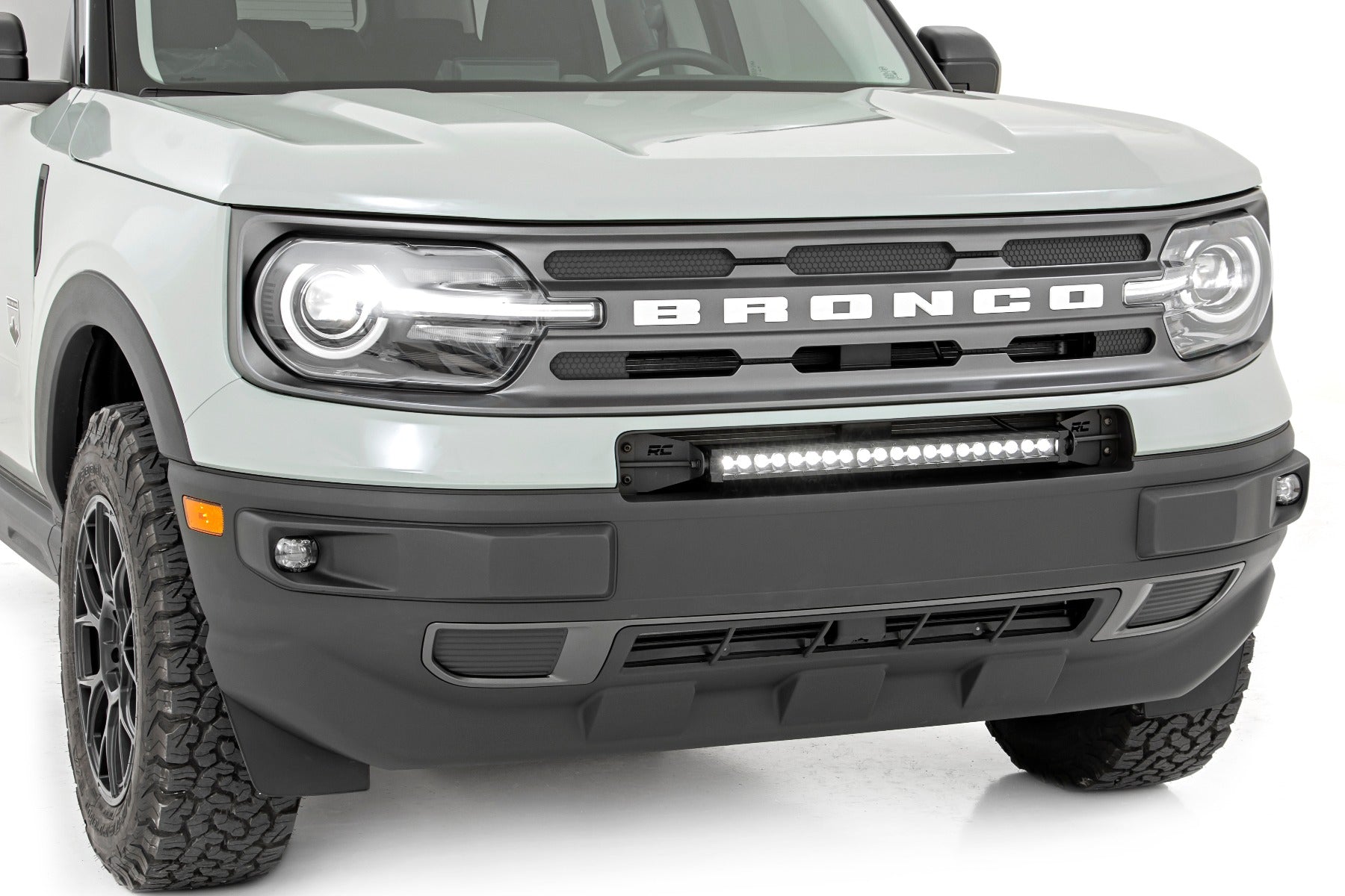 Rough Country | LED Light Kit | Ford 20.0 Inch LED Bumper Kit w/ Black Series White DRL LED 21-Up Ford Bronco Sport Rough Country | 71037