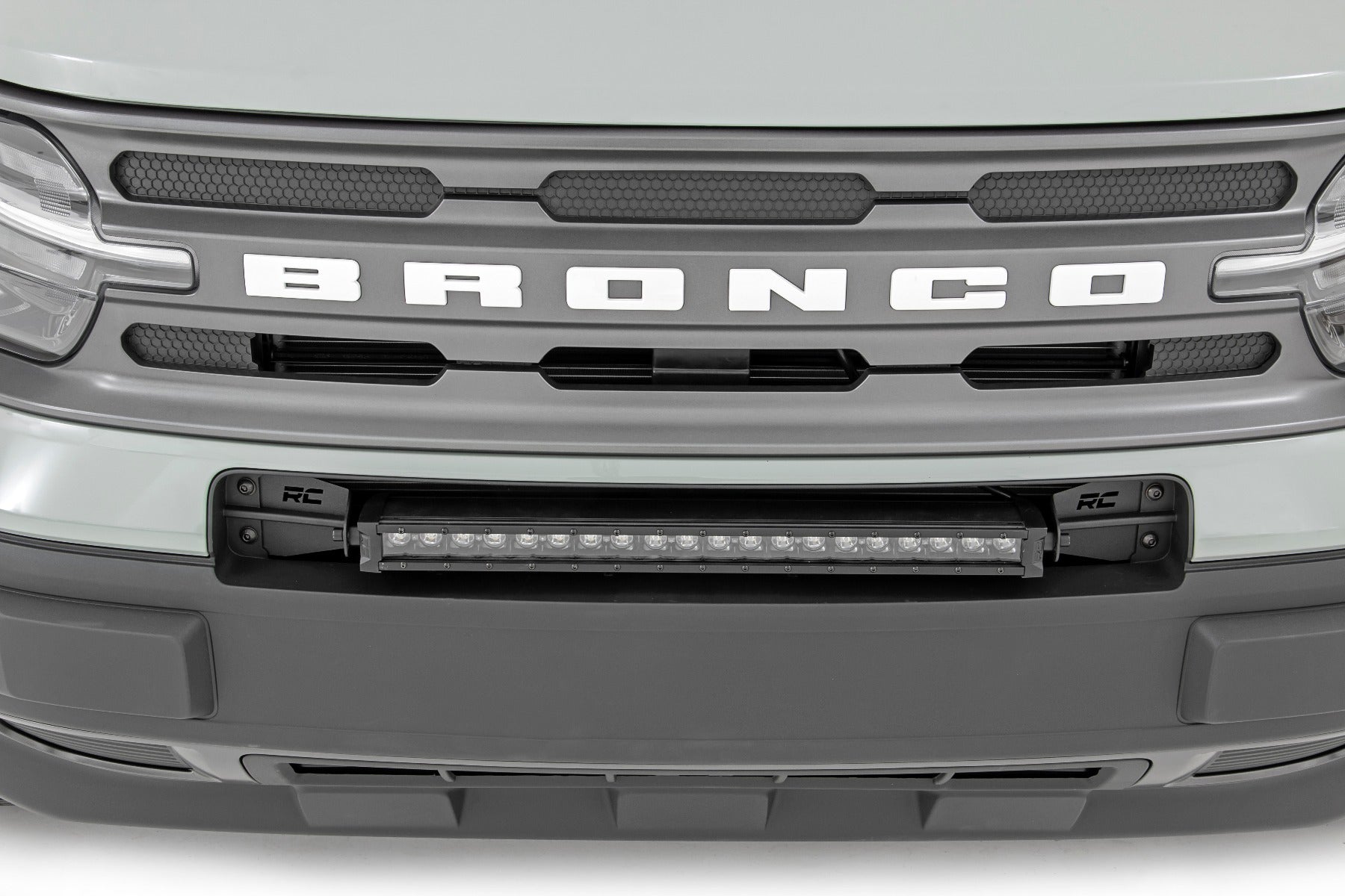 Rough Country | LED Light Kit | Ford 20.0 Inch LED Bumper Kit w/ Black Series White DRL LED 21-Up Ford Bronco Sport Rough Country | 71037
