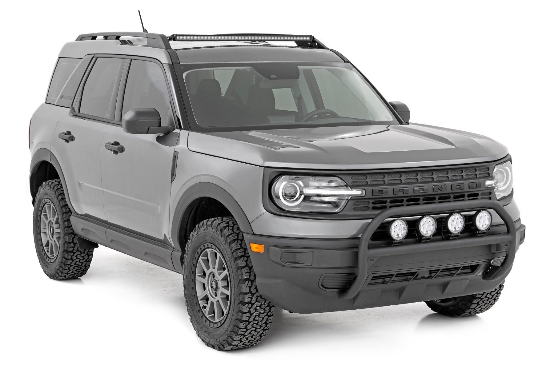 Rough Country | Roof Rack | Ford 40-inch LED Light Bar Roof Rack Mounting Kit 21-Up Ford Bronco Sport Rough Country | 71039