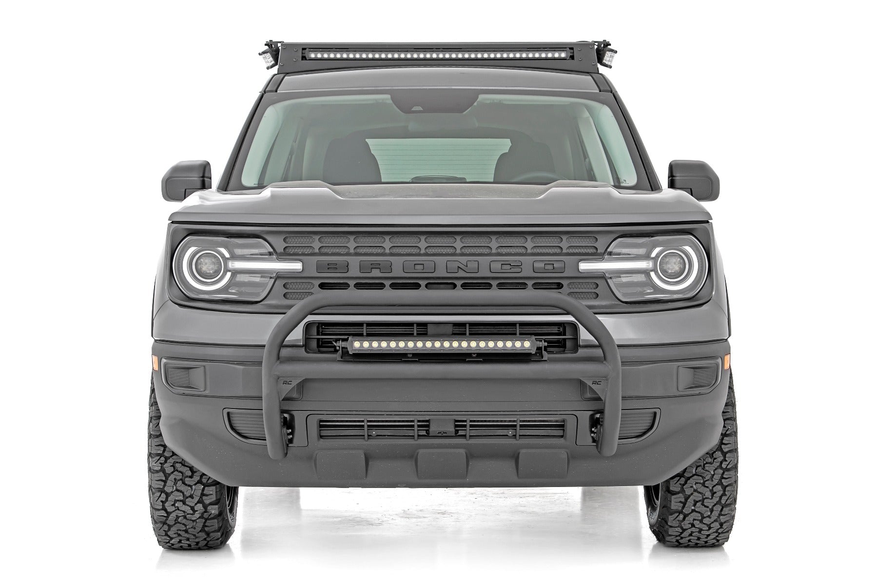Rough Country | Roof Rack | Ford 40-inch LED Light Bar Roof Rack Mounting Kit 21-Up Ford Bronco Sport Rough Country | 71039