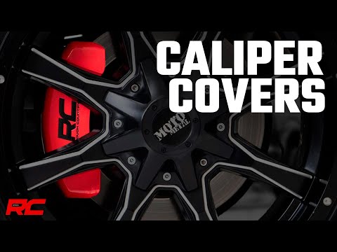 Rough Country | Brake Caliper|Brakes|Suspension / Steering / Brakes | RC Caliper Cover Red Mechanical RR Brakes 15-20 Ford F-150 2WD/4WD Rough Country | 71120