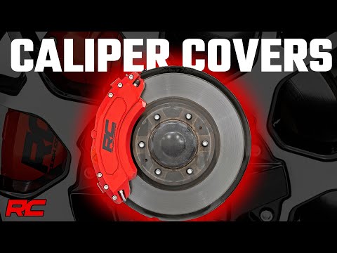 Rough Country | Brake Caliper | Caliper Cover Red Jeep Gladiator JT/Wrangler 4XE/Wrangler JL (18-UP) Rough Country | 71142A