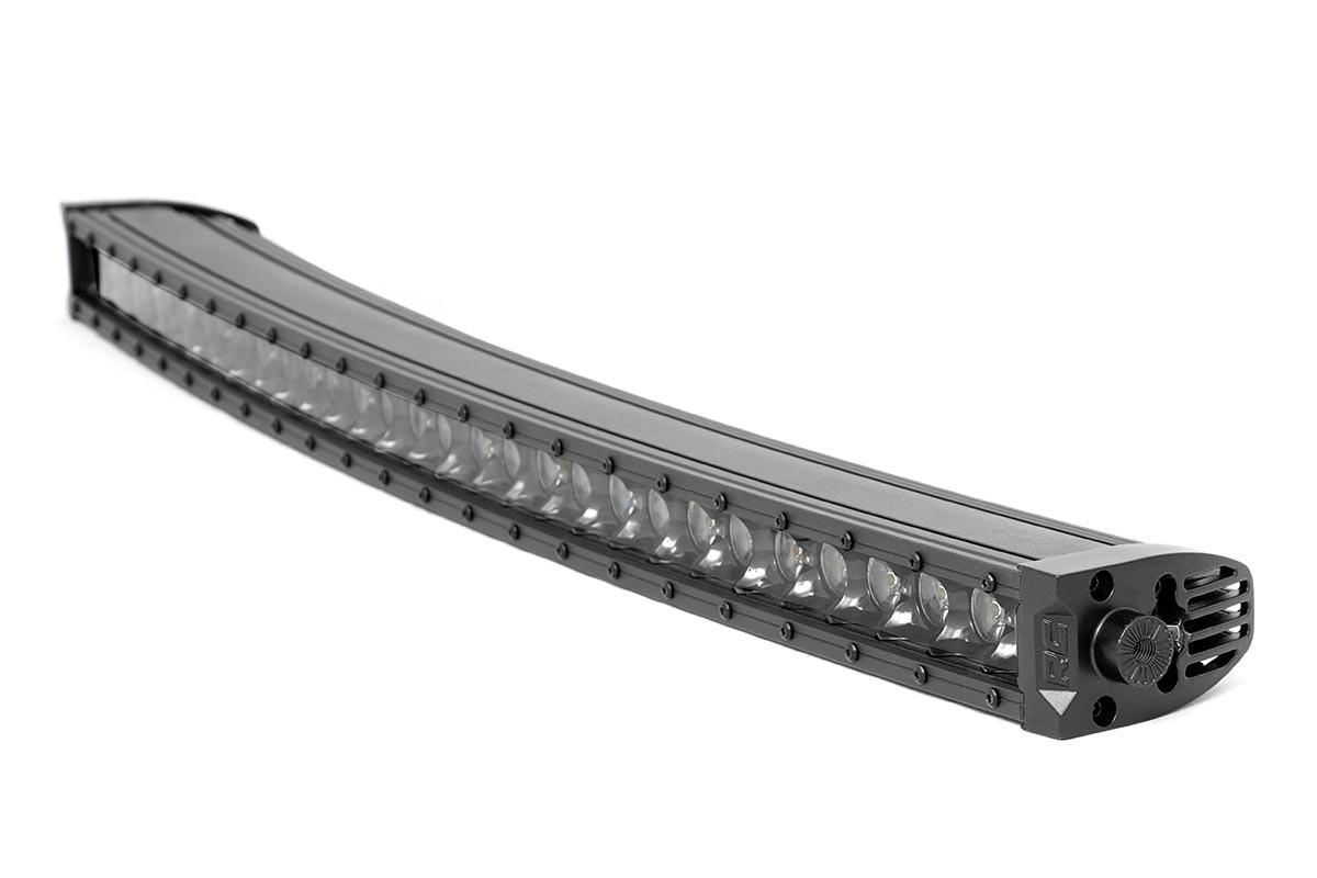 Rough Country | LED Light Bars | 30 Inch Curved CREE LED Light Bar Single Row Black Series w/Cool White DRL Rough Country | 72730BLDRL