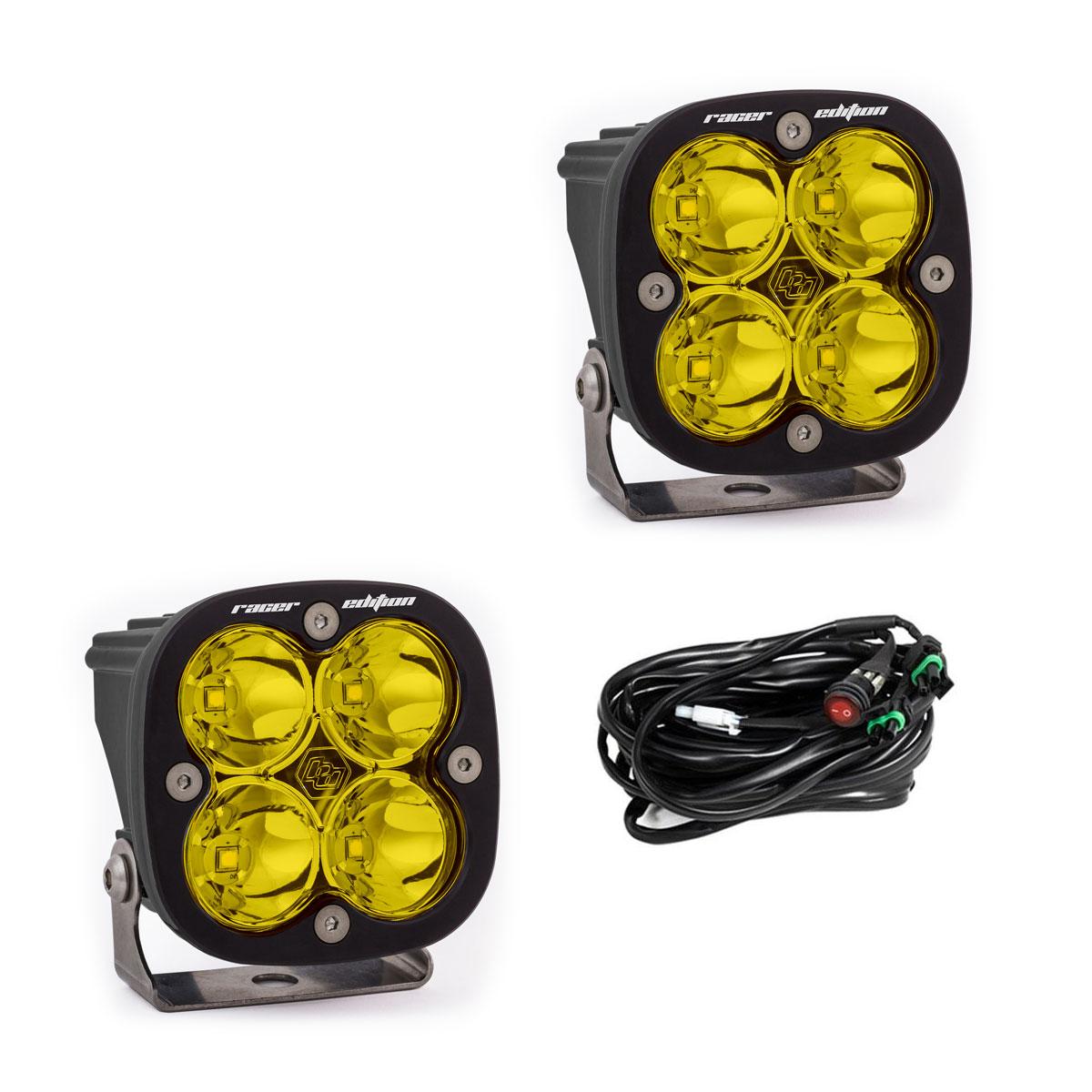 Baja Designs | LED Light Pods | LED Light Pods Baja Amber Lens Spot Pair Squadron Racer Edition Baja Designs | 727811